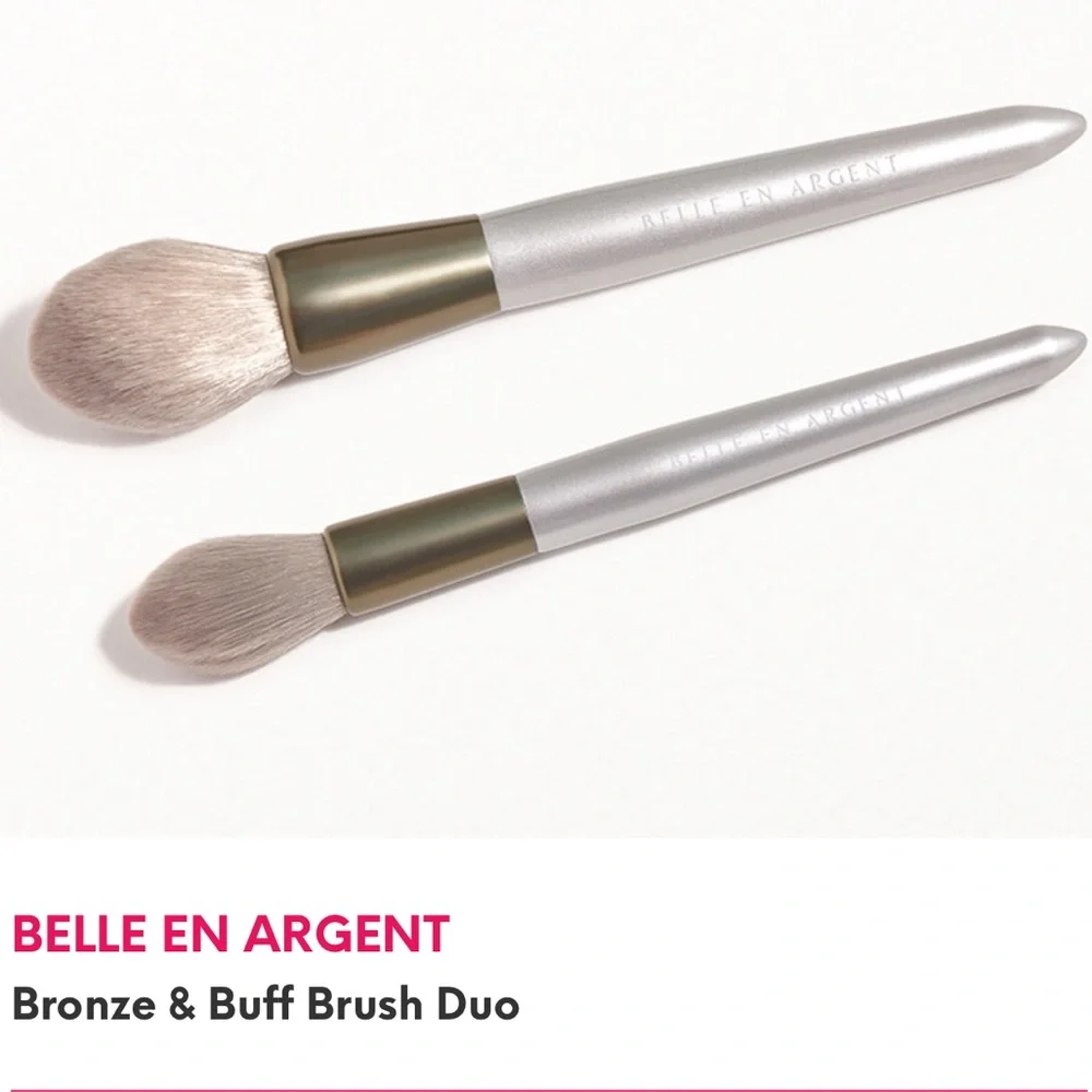 Belle En Argent - Bronze & Buff Makeup Brush Duo
